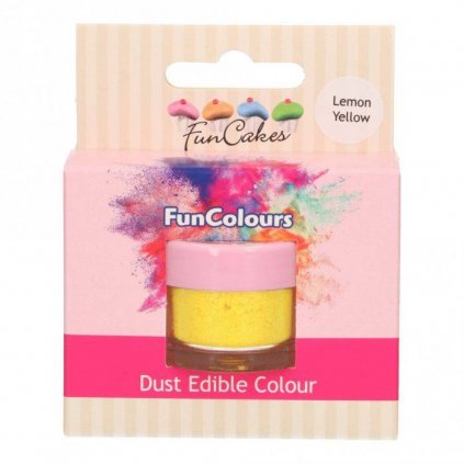 Prachová barva 4g žlutá - FunCakes  | Skvělé pro Váš domácí dort