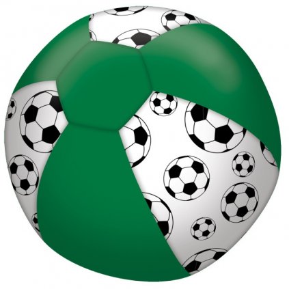 Fotbalový míč z latexových balonků 23 cm