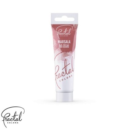 Gelová barva Fractal - Marsala (30 g) ♡