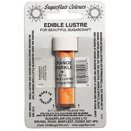 Orange Sparkle (Oranžová třpytivá) - Barva prachová s leskem /G_SGF-E130