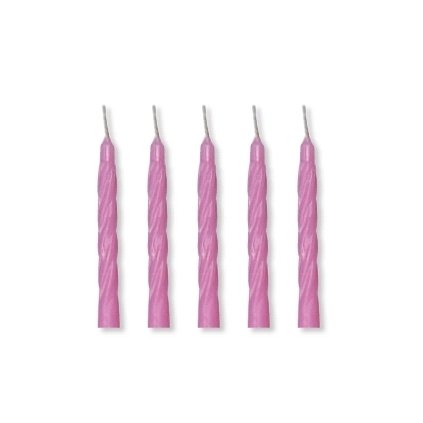 Dortové svíčky bez stojánku - růžové (100 ks)  /G--MO23002B