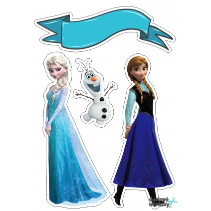 FROZEN (Zvolte PODKLAD FONDÁNOVÝ DECORLIST ✴️)