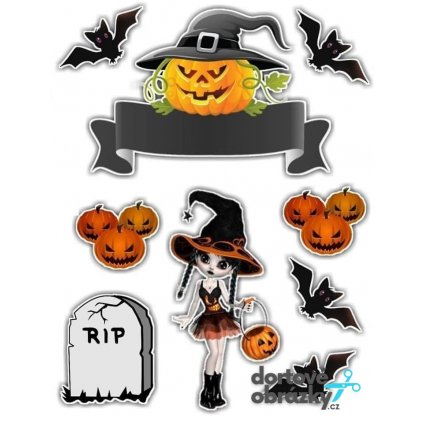 HALLOWEEN (Zvolte PODKLAD FONDÁNOVÝ DECORLIST ✴️)