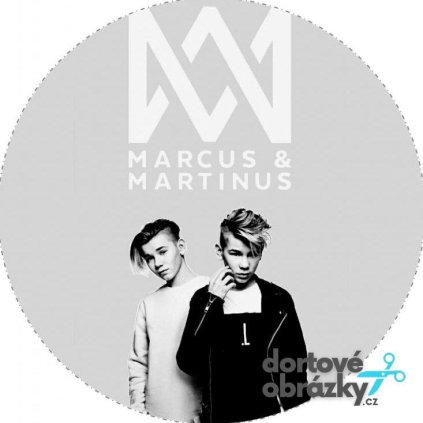Jedlý papír  MARCUS A MARTINUS (● velikost průměr 20 cm ☝, ● materiál FONDÁNOVÝ DECORLIST ✴️)
