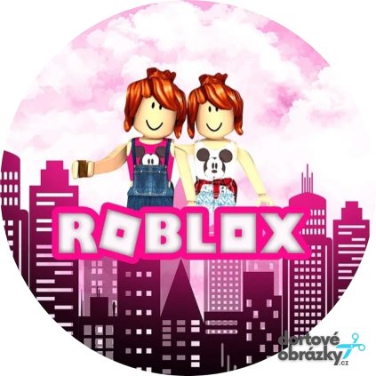 Jedlý papír  ROBLOX (● velikost průměr 20 cm ☝, ● materiál FONDÁNOVÝ DECORLIST ✴️)