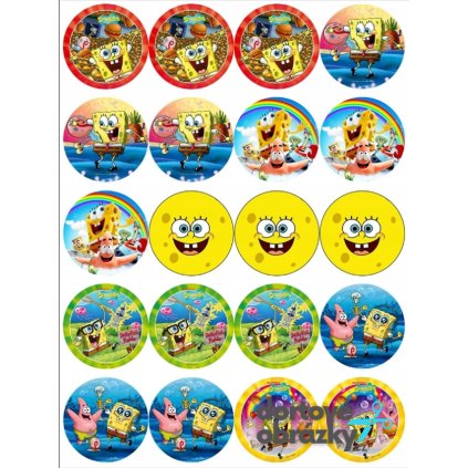 Jedlý papír  SPONGEBOB (● materiál FONDÁNOVÝ DECORLIST ✴️)