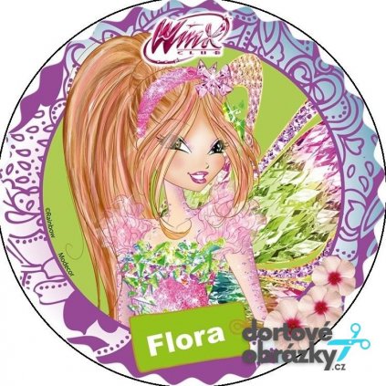 WINX (Zvolte VELIKOST průměr 20 cm ☝, Zvolte PODKLAD FONDÁNOVÝ DECORLIST ✴️)