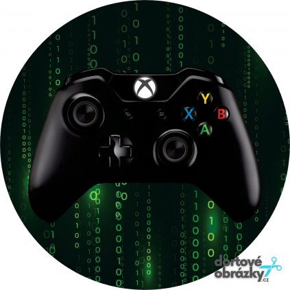 X BOX - OVLADAČ (Zvolte VELIKOST průměr 20 cm ☝, Zvolte PODKLAD FONDÁNOVÝ DECORLIST ✴️)