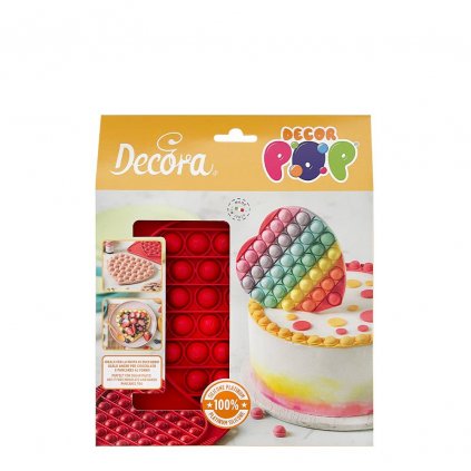 Silikonová forma POPIT DecorPop srdce - Decora  /O--