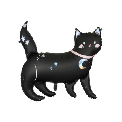 Foliový balonek černá kočka 96 x 95 cm  /BP