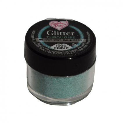 glitter turquoise tuerkis 5 g glitzer 100 essbar von rainbow dust 3