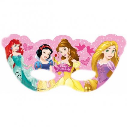 Party papírové masky - Disney Princess 6 ks  /BP