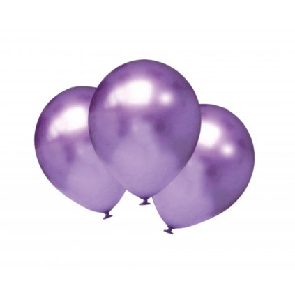 Balónky chromové fialové 6 ks 30 cm TOP  /BB