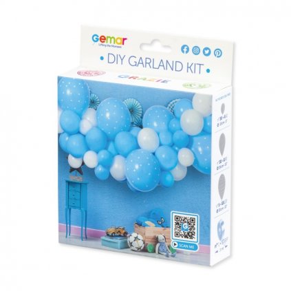 diy garland kit baby blue 2