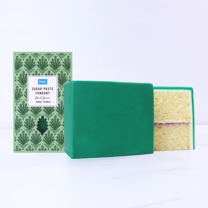 Sugar paste Fondant PME - Dark Green 250 g  - SP812