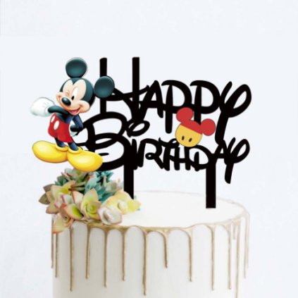 Zápich do dortu Mickye Happy Birthday - Cakesicq  | Cukrářské potřeby