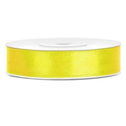 Žlutá stuha 12mm x 25m - PartyDeco  | Cukrářské potřeby