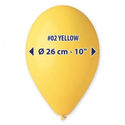Balonek žlutý 26 cm  /BP