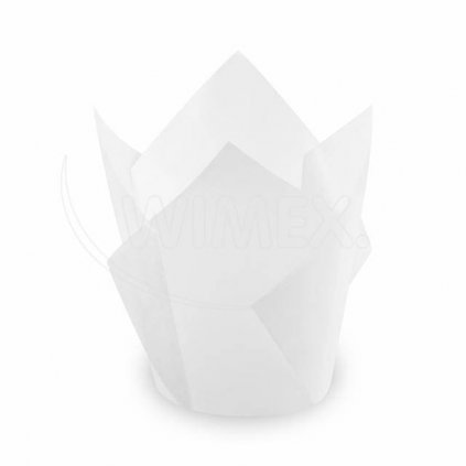 Košíčky na muffiny Tulip bílé 5 x 8,5 cm (100 ks) /D_72616