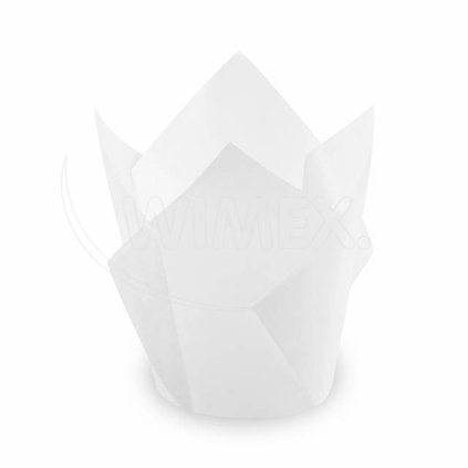 Tulipánový cukrářský košíček bílý 50 x 85mm 100 ks - Wimex  | Cukrářské potřeby