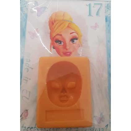 Silikonová forma obličej Popelka - Galias Moulds  | Cukrářské potřeby