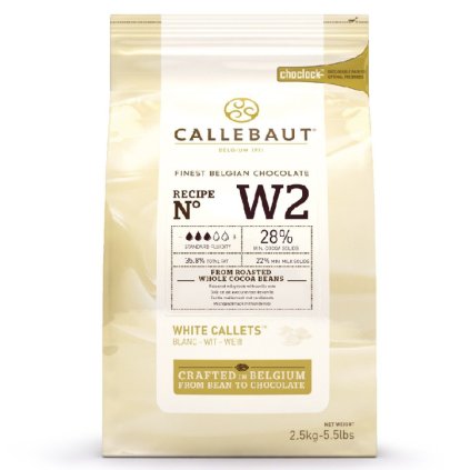 Čokoláda W2 bílá 28% 2,5kg - Callebaut  | Skvělé pro Váš domácí dort