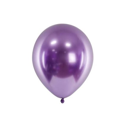 PartyDeco balónky fialové lesklé 30 cm (10 ks) ♡