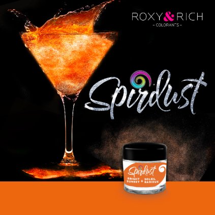 Metalická barva do nápojů Spirdust západ slunce 1,5g - Roxy and Rich  | Skvělé pro Váš domácí dort