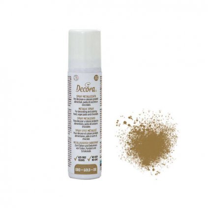 Zlatý metalický sprej 75 ml - Decora  | Skvělé pro Váš domácí dort