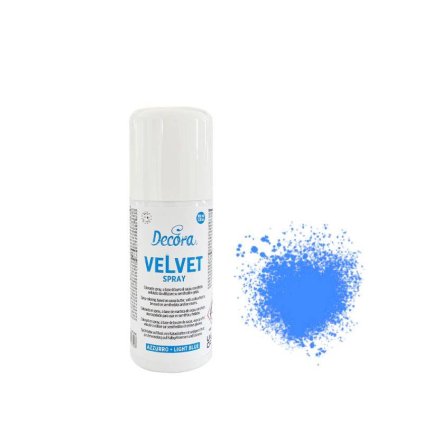 Decora Sametový sprej modrý (100 ml) ♡