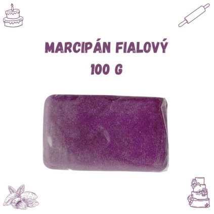 Marcipán fialový (100 g) ♡