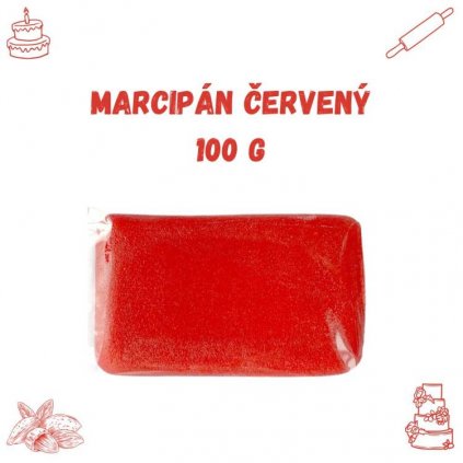 Marcipán červený (100 g) /D_6042-05