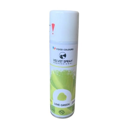 Food Colours sametový sprej Lime Green (250 ml) ♡