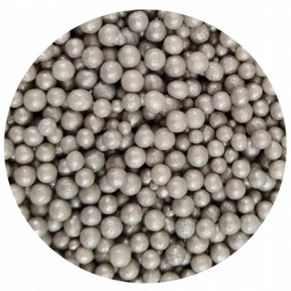 Cukrové perličky 4mm stříbrné 60g - Dekor Pol  | Skvělé pro Váš domácí dort
