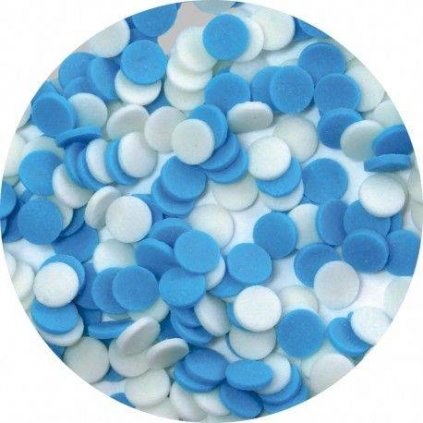 Cukrové konfety modro bílé 40g - Dekor Pol  | Skvělé pro Váš domácí dort