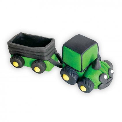 Cukrová figurka traktor s vozíkem - Dekor Pol  | Skvělé pro Váš domácí dort