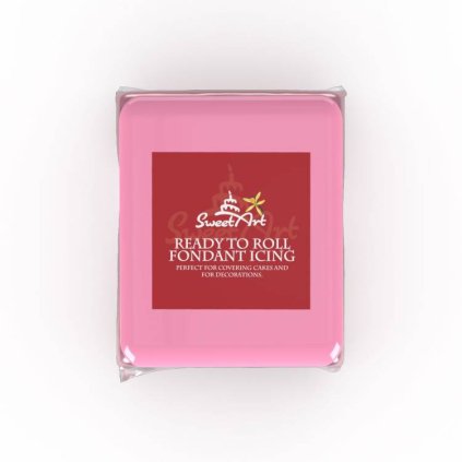 Fondán na dort SweetArt Pink vanilkový (250 g) ▹