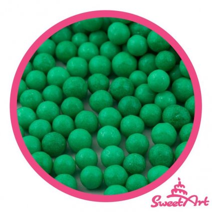 SweetArt cukrové perly vánoční zelené 7 mm (80 g) /D_BPRL-032.7008