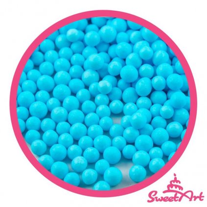 SweetArt cukrové perly nebesky modré 5 mm (80 g) /D_BPRL-021.5008