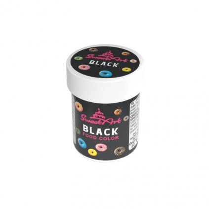 SweetArt gelová barva Black (30 g) /D_BGL-001