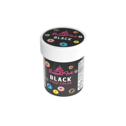 SweetArt gelová barva Black (30 g) ♡