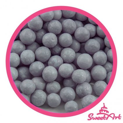 SweetArt cukrové perly stříbrné matné 7 mm (1 kg) /D_BPRL-009.7100