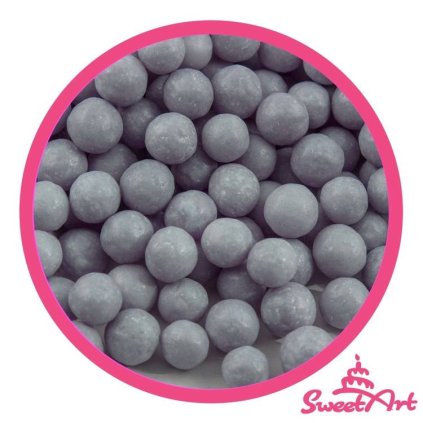 SweetArt cukrové perly stříbrné matné 7 mm (1 kg) ♡