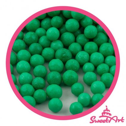 SweetArt cukrové perly vánoční zelené 5 mm (80 g) /D_BPRL-032.5008