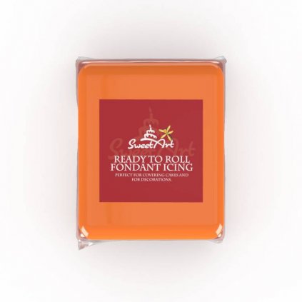 SweetArt potahovací a modelovací hmota vanilková Orange (250 g) /D_BFD-010-250g