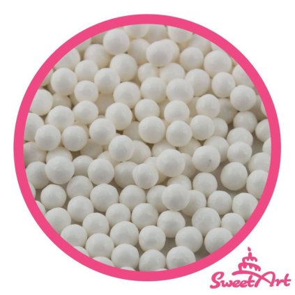 SweetArt cukrové perly bílé 5 mm (80 g) ♡