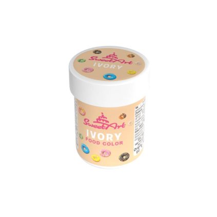 SweetArt gelová barva Ivory (30 g) ♡