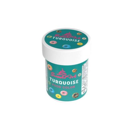 SweetArt gelová barva Turquoise (30 g) ♡