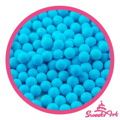 SweetArt cukrové perly nebesky modré 7 mm (80 g) ♡