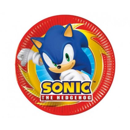 Papírové talíře Sonic, Next Generation 20 cm - 8 ks  /BP